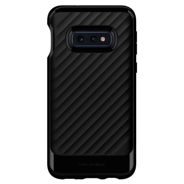 Spigen Galaxy S10e ile Uyumlu Kılıf Neo Hybrid Midnight Black