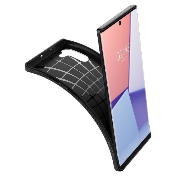 Spigen Galaxy Note 10 ile Uyumlu Kılıf Liquid Air Matte Black