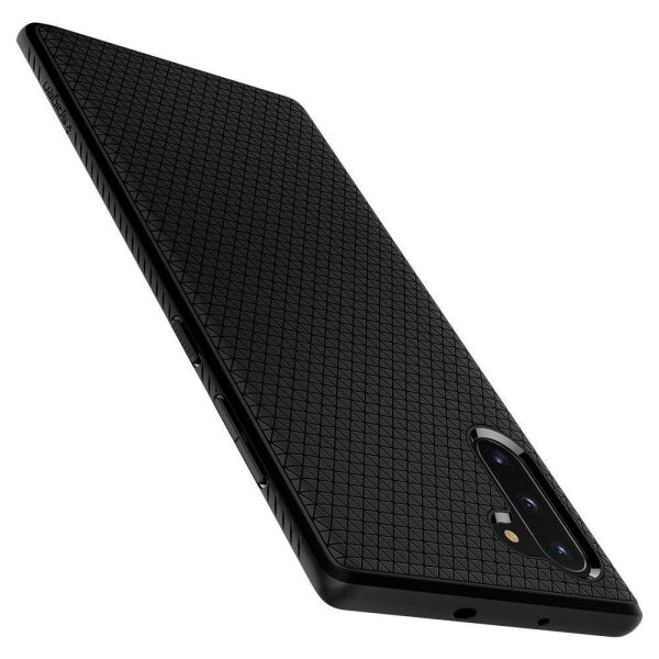 Spigen Galaxy Note 10 ile Uyumlu Kılıf Liquid Air Matte Black