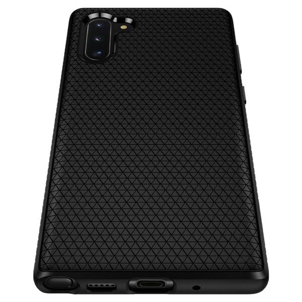 Spigen Galaxy Note 10 ile Uyumlu Kılıf Liquid Air Matte Black