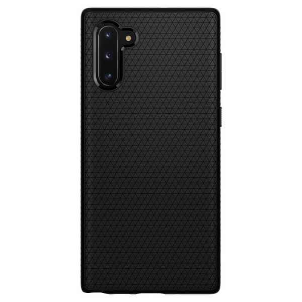 Spigen Galaxy Note 10 ile Uyumlu Kılıf Liquid Air Matte Black