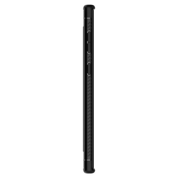 Spigen Galaxy Note 10 ile Uyumlu Kılıf Rugged Armor Matte Black