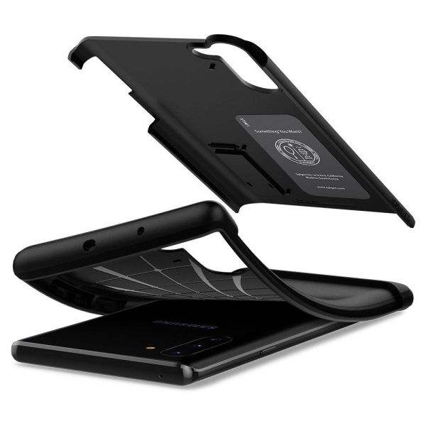 Spigen Galaxy Note 10 ile Uyumlu Kılıf Slim Armor Black