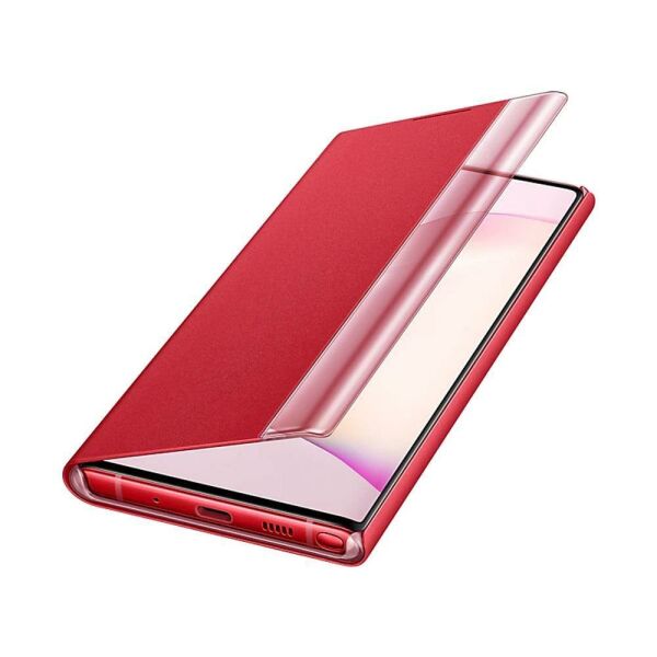 Galaxy Note 10 ile Uyumlu Clear View Kılıf Kırmızı EF-ZN970CREGWW (Out)