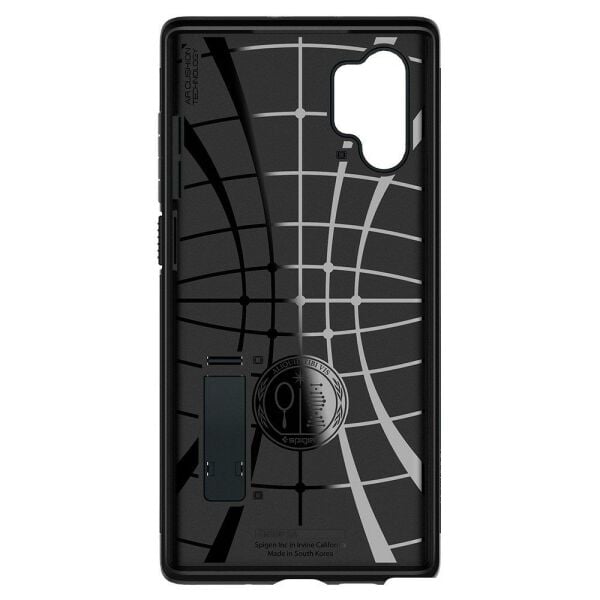 Spigen Galaxy Note 10 Plus ile Uyumlu Kılıf Slim Armor Metal Slate