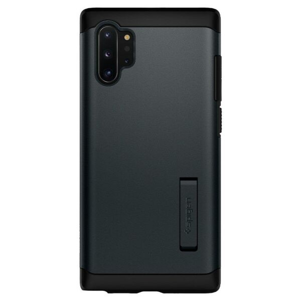 Spigen Galaxy Note 10 Plus ile Uyumlu Kılıf Slim Armor Metal Slate