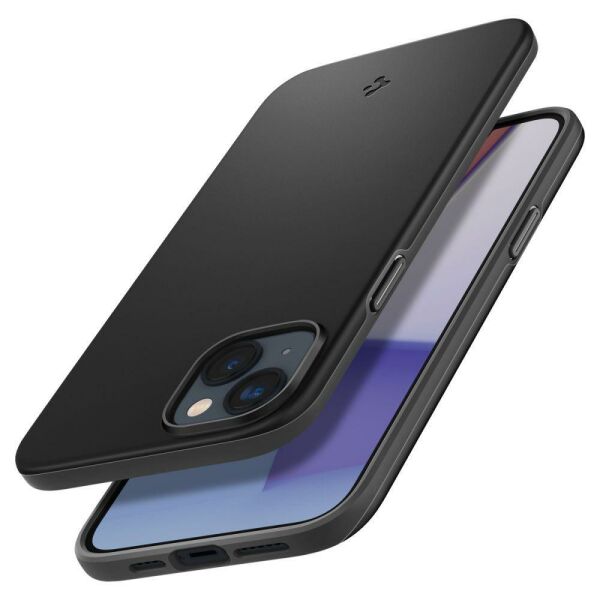 Spigen iPhone 14 Plus ile Uyumlu Kılıf Thin Fit Black