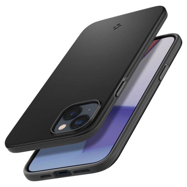 Spigen iPhone 14 Plus ile Uyumlu Kılıf Thin Fit Black