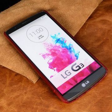 Pierre Cardin G4 ile Uyumlu Deri Arka Koruma Paneli Kırmızı PCL-P03