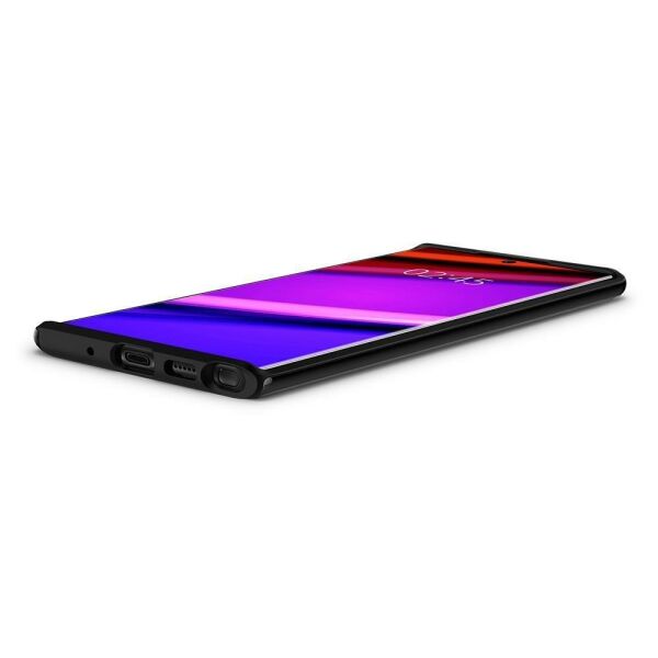 Spigen Galaxy Note 10 Plus ile Uyumlu Kılıf Neo Hybrid Shiny Black
