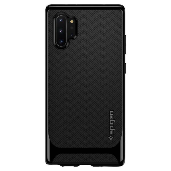 Spigen Galaxy Note 10 Plus ile Uyumlu Kılıf Neo Hybrid Shiny Black