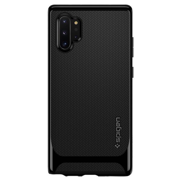 Spigen Galaxy Note 10 Plus ile Uyumlu Kılıf Neo Hybrid Shiny Black