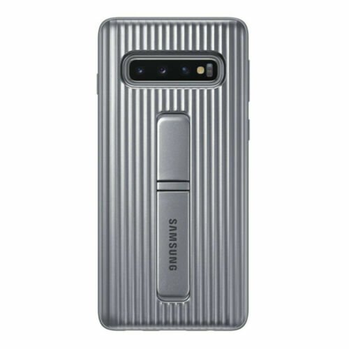 Galaxy S10 Plus ile Uyumlu Protective Stanting Cover Gümüş EF-RG97CSEGWW(Outlet)