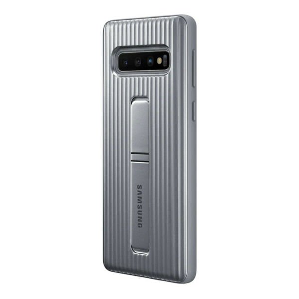 Galaxy S10 Plus ile Uyumlu Protective Stanting Cover Gümüş EF-RG97CSEGWW(Outlet)