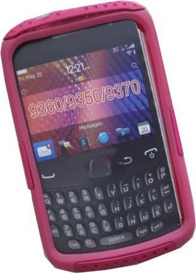 BlackBerry 9360 ile Uyumlu Curve Termo Plastik Silikon Kılıf Pembe Renk
