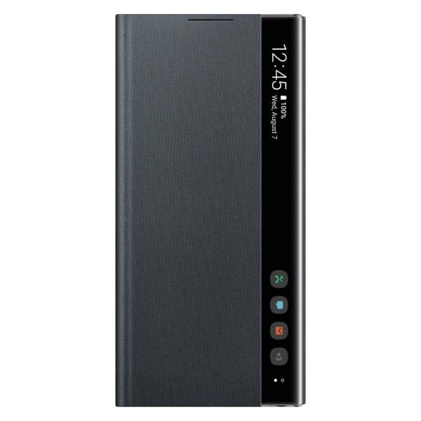 Galaxy Note 10 ile Uyumlu Clear View KılıfSiyah EF-ZN970CBEGWW