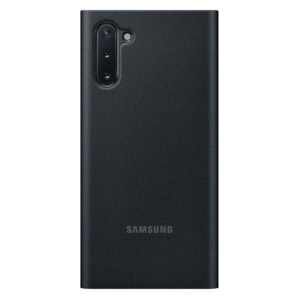 Galaxy Note 10 ile Uyumlu Clear View KılıfSiyah EF-ZN970CBEGWW