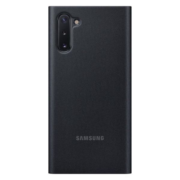 Galaxy Note 10 ile Uyumlu Clear View KılıfSiyah EF-ZN970CBEGWW