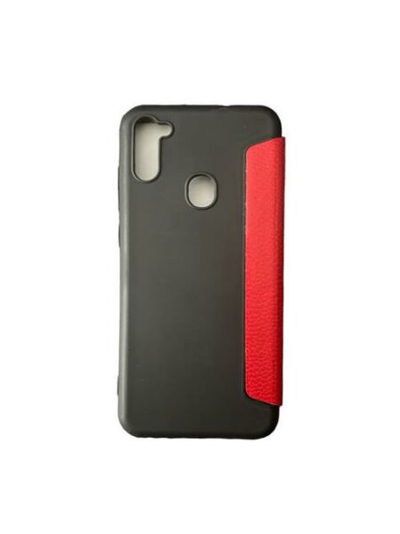Jopus Galaxy M11 ile Uyumlu Premium Kapaklı Kılıf Kırmızı