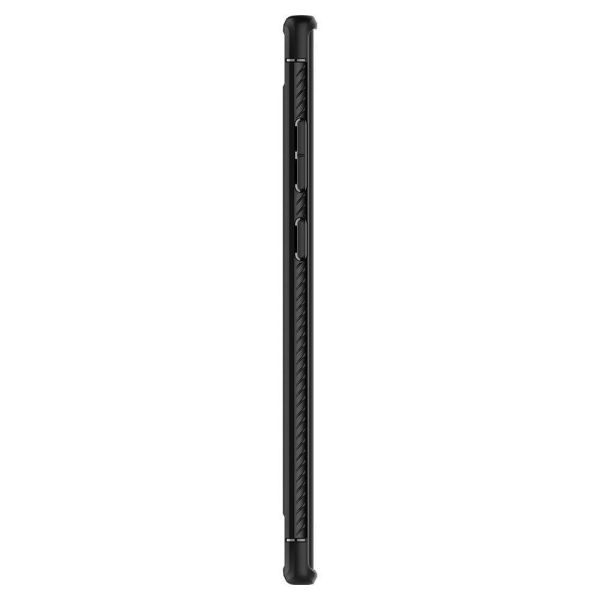 Spigen Galaxy Note 10 Plus ile Uyumlu Kılıf Rugged Armor Matte Black