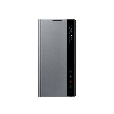 Galaxy Note 10 ile Uyumlu Clear View KılıfGümüş EF-ZN970CSEGWW