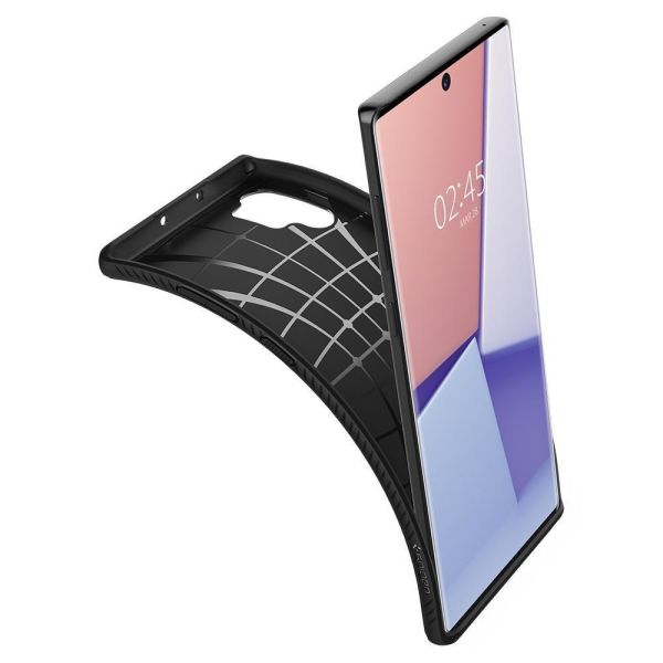 Spigen Galaxy Note 10 Plus ile Uyumlu Kılıf Liquid Air Matte Black