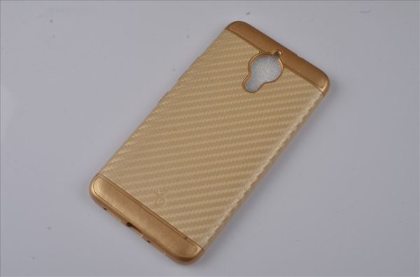 Jopus GM5 Plus ile Uyumlu Silikon Arka Koruma Paneli Gold SK-089