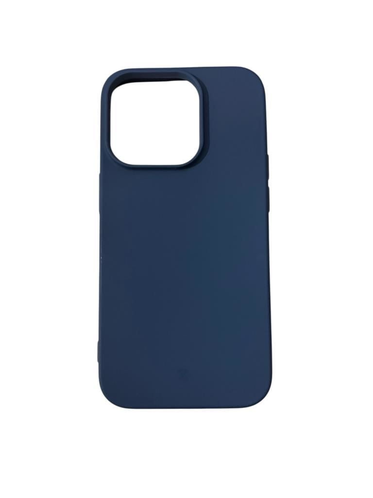 iPhone 14 Pro ile Uyumlu Cappy Silikon Kılıf Lacivert