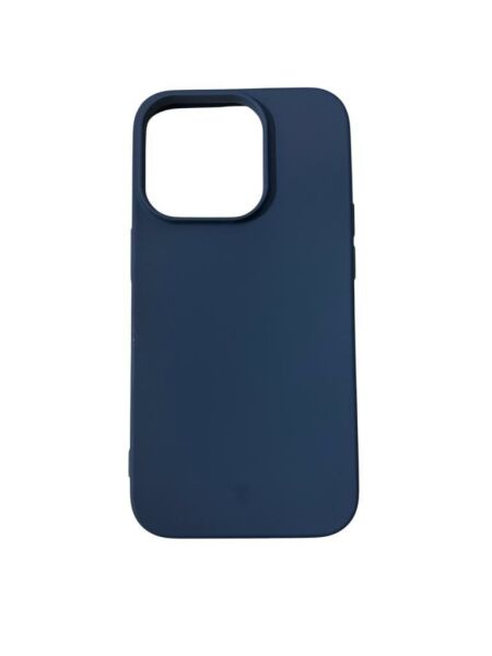 iPhone 14 Pro ile Uyumlu Cappy Silikon Kılıf Lacivert