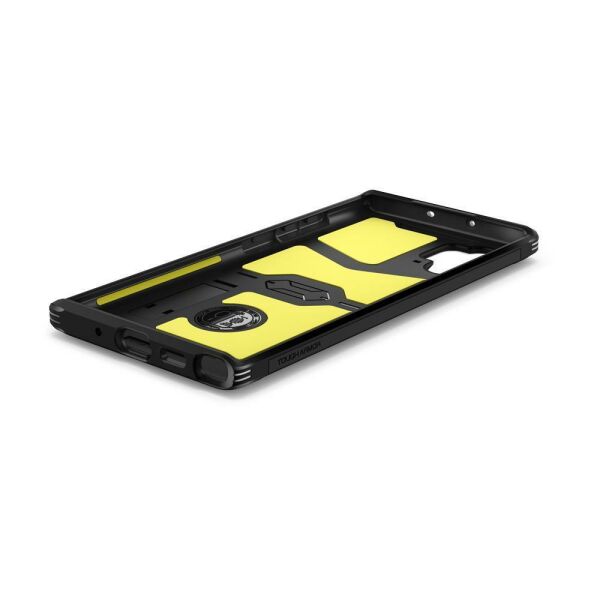 Spigen Galaxy Note 10 Plus ile Uyumlu Kılıf Tough Armor Black