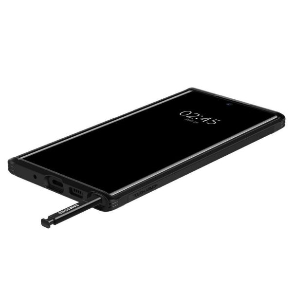 Spigen Galaxy Note 10 Plus ile Uyumlu Kılıf Tough Armor Black
