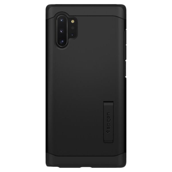 Spigen Galaxy Note 10 Plus ile Uyumlu Kılıf Tough Armor Black
