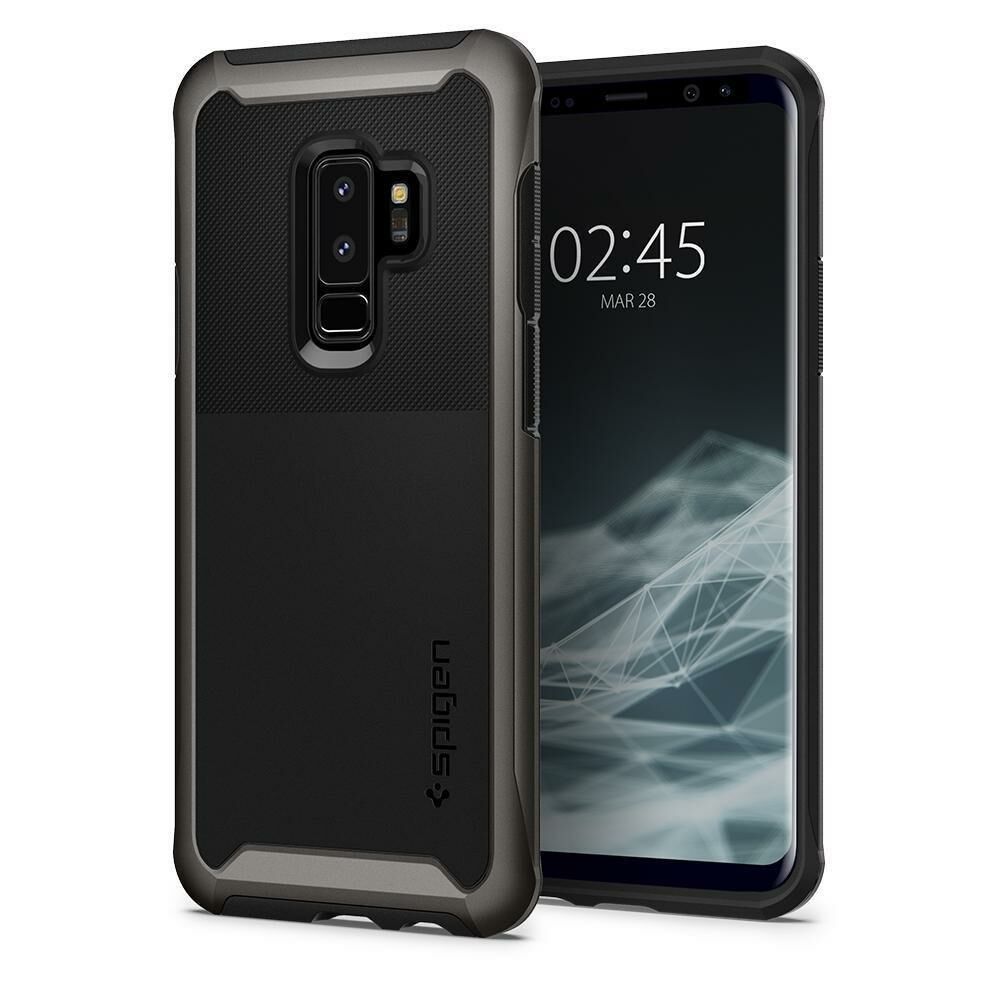 Spigen Galaxy S9 Plus ile Uyumlu Kılıf Neo Hybrid Urban Gunmetal