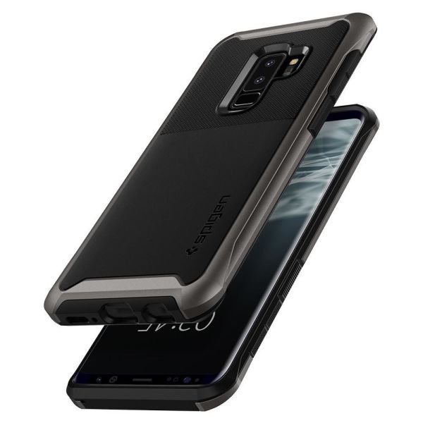 Spigen Galaxy S9 Plus ile Uyumlu Kılıf Neo Hybrid Urban Gunmetal