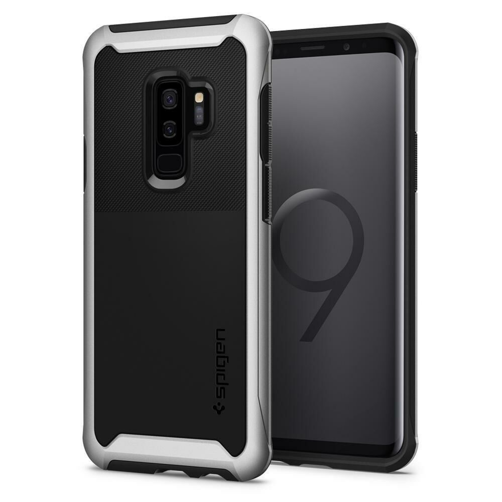 Spigen Galaxy S9 Plus ile Uyumlu Kılıf Neo Hybrid Urban Silver Arctic