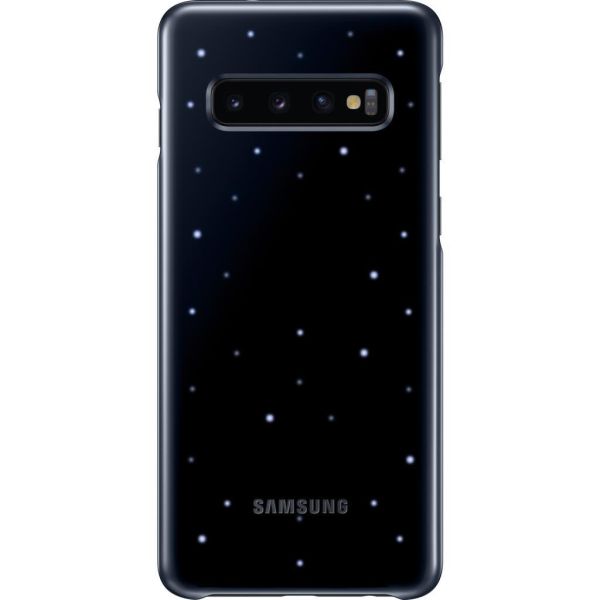 Galaxy S10 ile Uyumlu Kılıf Led Cover Siyah EF-KG973CBEGWW