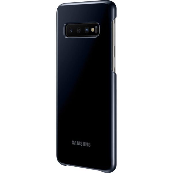 Galaxy S10 ile Uyumlu Kılıf Led Cover Siyah EF-KG973CBEGWW