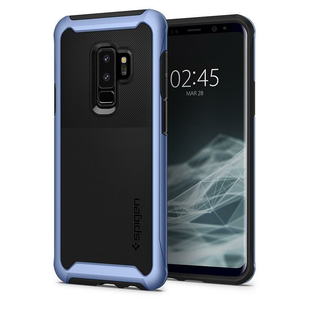 Spigen Galaxy S9 Plus ile Uyumlu Kılıf Neo Hybrid Urban Blue Coral