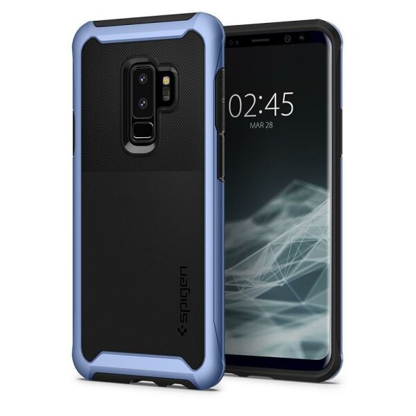 Spigen Galaxy S9 Plus ile Uyumlu Kılıf Neo Hybrid Urban Blue Coral