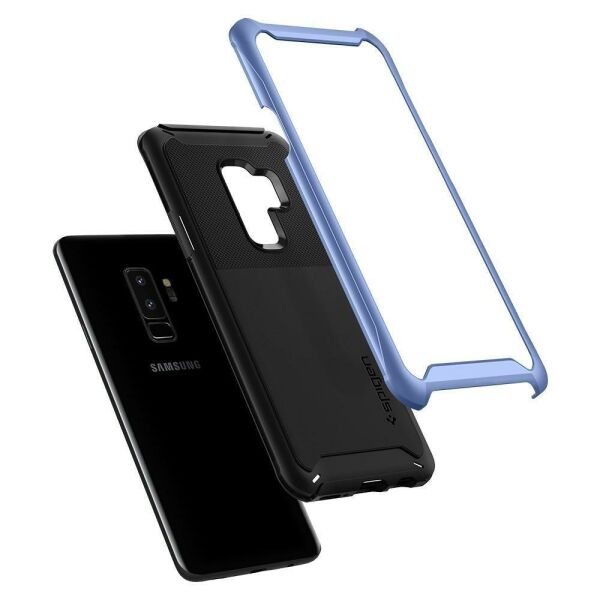 Spigen Galaxy S9 Plus ile Uyumlu Kılıf Neo Hybrid Urban Blue Coral