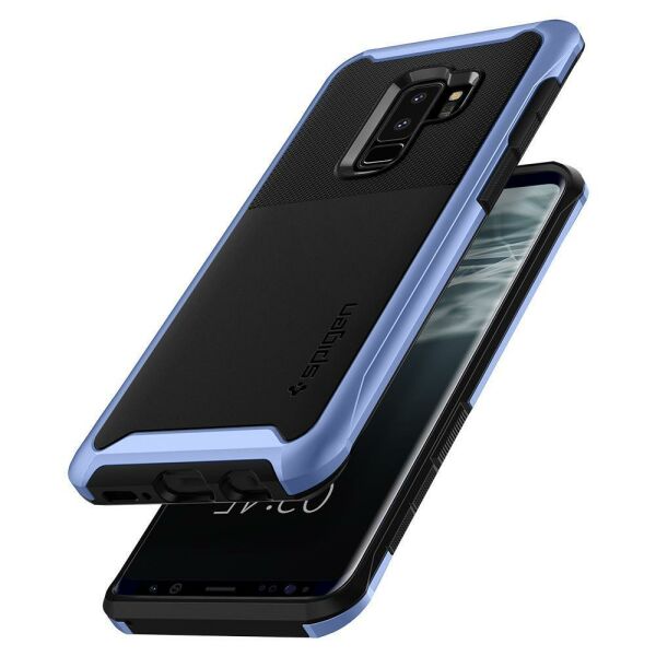 Spigen Galaxy S9 Plus ile Uyumlu Kılıf Neo Hybrid Urban Blue Coral