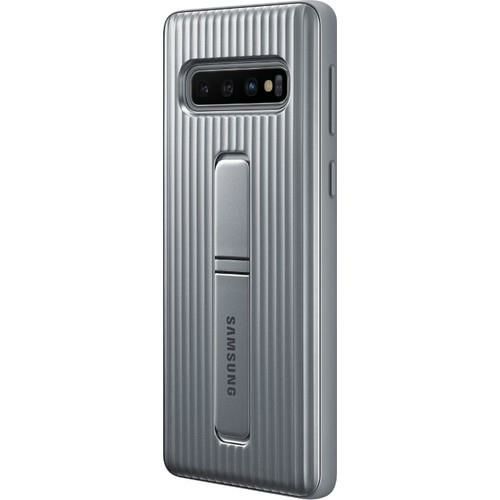 Galaxy S10 ile Uyumlu Protective Standing Cover Gümüş EF-RG973CSEGWW (Out)