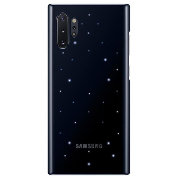 Galaxy Note 10+ ile Uyumlu LED Kılıf Siyah EF-KN975CBEGWW
