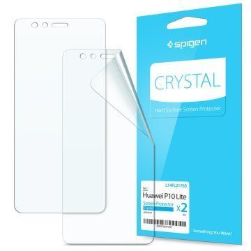 Spigen P10 Lite ile Uyumlu Ekran Koruyucu Crystal 2 Adet