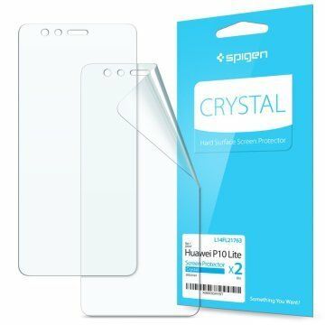 Spigen P10 Lite ile Uyumlu Ekran Koruyucu Crystal 2 Adet