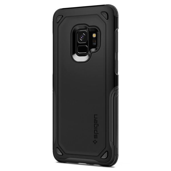 Spigen Galaxy S9 ile Uyumlu Kılıf Hybrid Armor Black