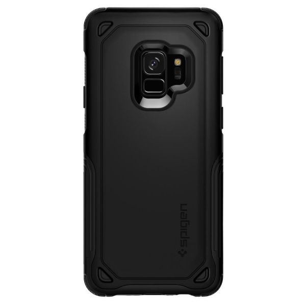 Spigen Galaxy S9 ile Uyumlu Kılıf Hybrid Armor Black