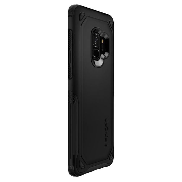 Spigen Galaxy S9 ile Uyumlu Kılıf Hybrid Armor Black