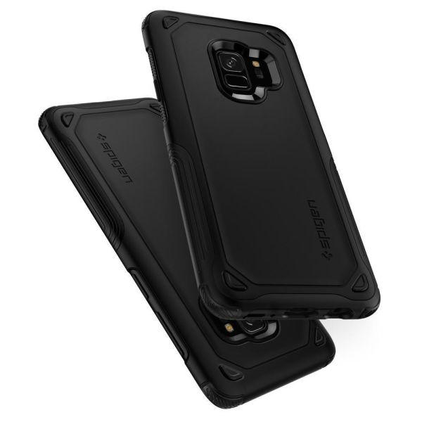 Spigen Galaxy S9 ile Uyumlu Kılıf Hybrid Armor Black