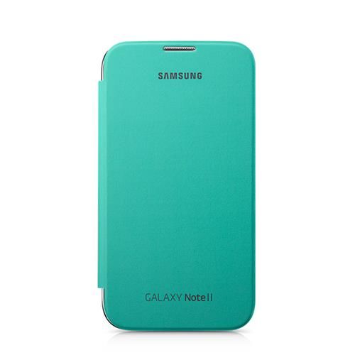 Galaxy Note 2 N7100 ile Uyumlu Flip Cover Kılıf Yeşil EFC-1J9FMEGSTD (Out)